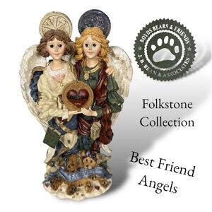 1997 BOYDS BEARS AND FRIENDS FOLKSTONE COLLECTION ANGEL OF BEST FRIENDS 28205